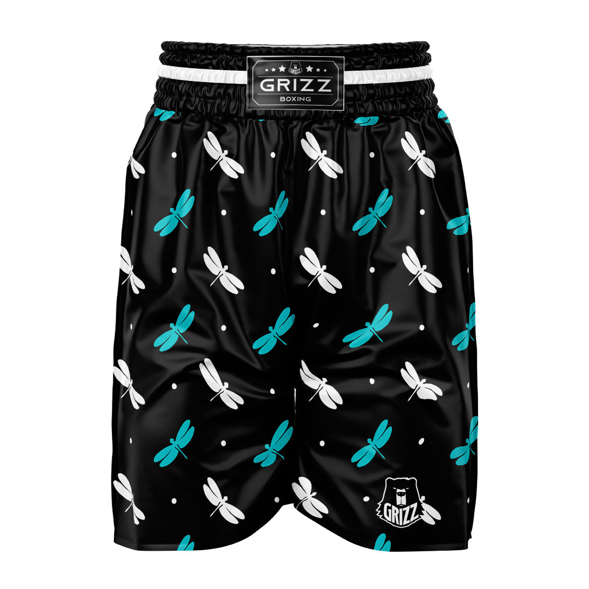 Dragonfly Polka Dot Print Pattern Boxing Shorts-grizzshop