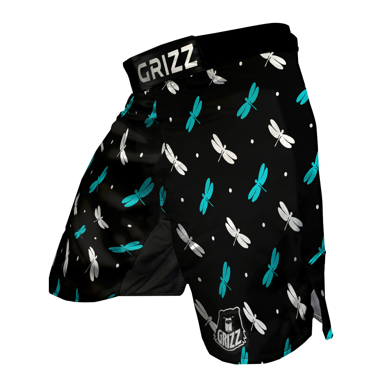 Dragonfly Polka Dot Print Pattern MMA Shorts-grizzshop