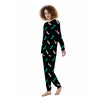 Dragonfly Polka Dot Print Pattern Women's Pajamas-grizzshop