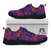 Dragonfly Trippy Print Pattern Black Sneaker-grizzshop