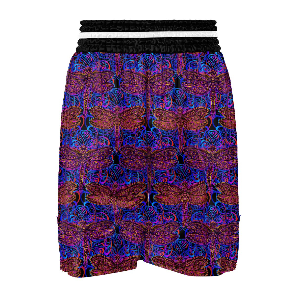 Dragonfly Trippy Print Pattern Boxing Shorts-grizzshop