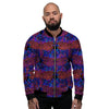 Dragonfly Trippy Print Pattern Men's Bomber Jacket-grizzshop