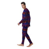 Dragonfly Trippy Print Pattern Men's Pajamas-grizzshop