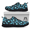 Dragonfly Turquoise Print Pattern Black Sneaker-grizzshop