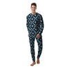 Dragonfly Turquoise Print Pattern Men's Pajamas-grizzshop