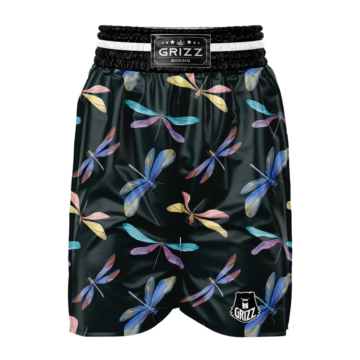 Dragonfly Vintage Print Pattern Boxing Shorts-grizzshop