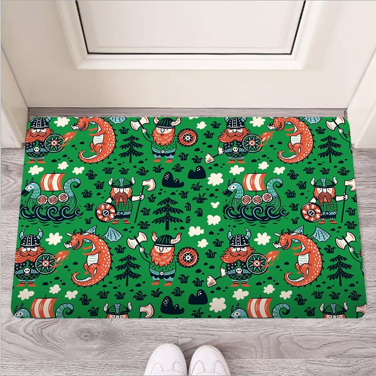 Drakkar Dragon Viking Door Mat-grizzshop