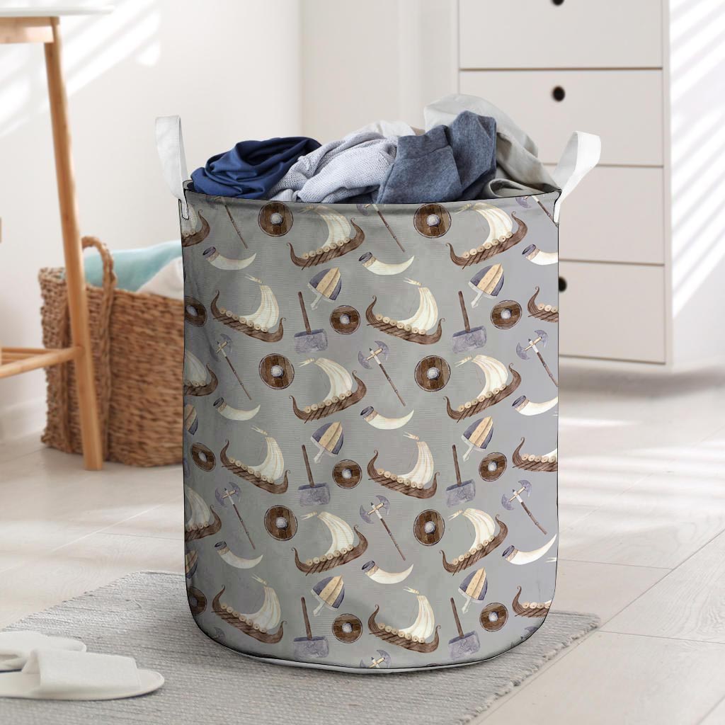 Drakkar Viking Ship Laundry Basket-grizzshop