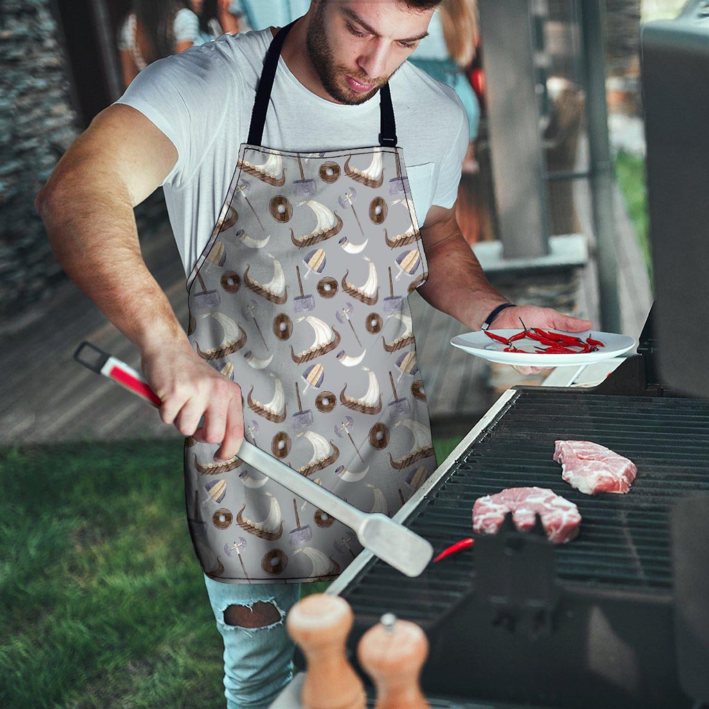 Drakkar Viking Ship Men's Apron-grizzshop