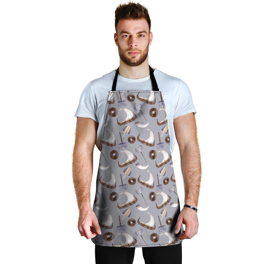 Drakkar Viking Ship Men's Apron-grizzshop