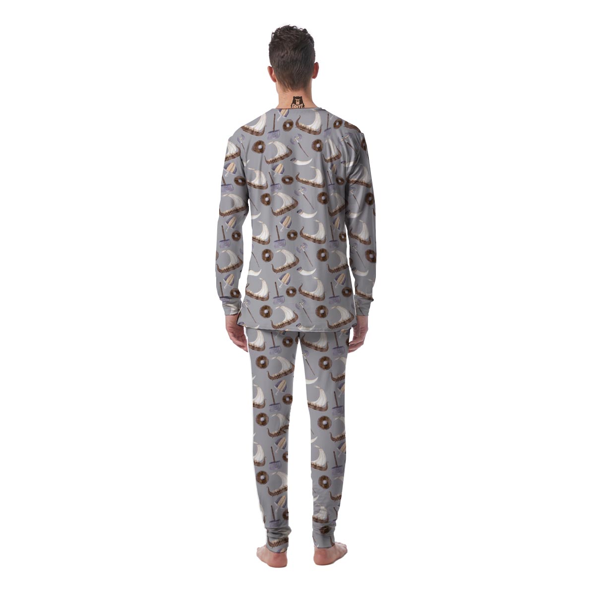 Drakkar Viking Ship Men's Pajamas-grizzshop