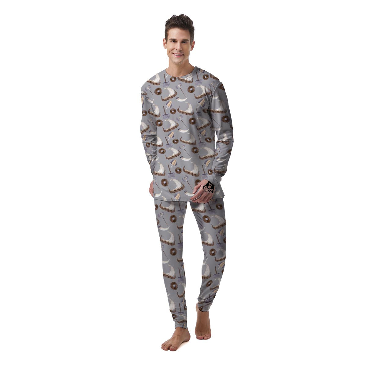 Drakkar Viking Ship Men's Pajamas-grizzshop