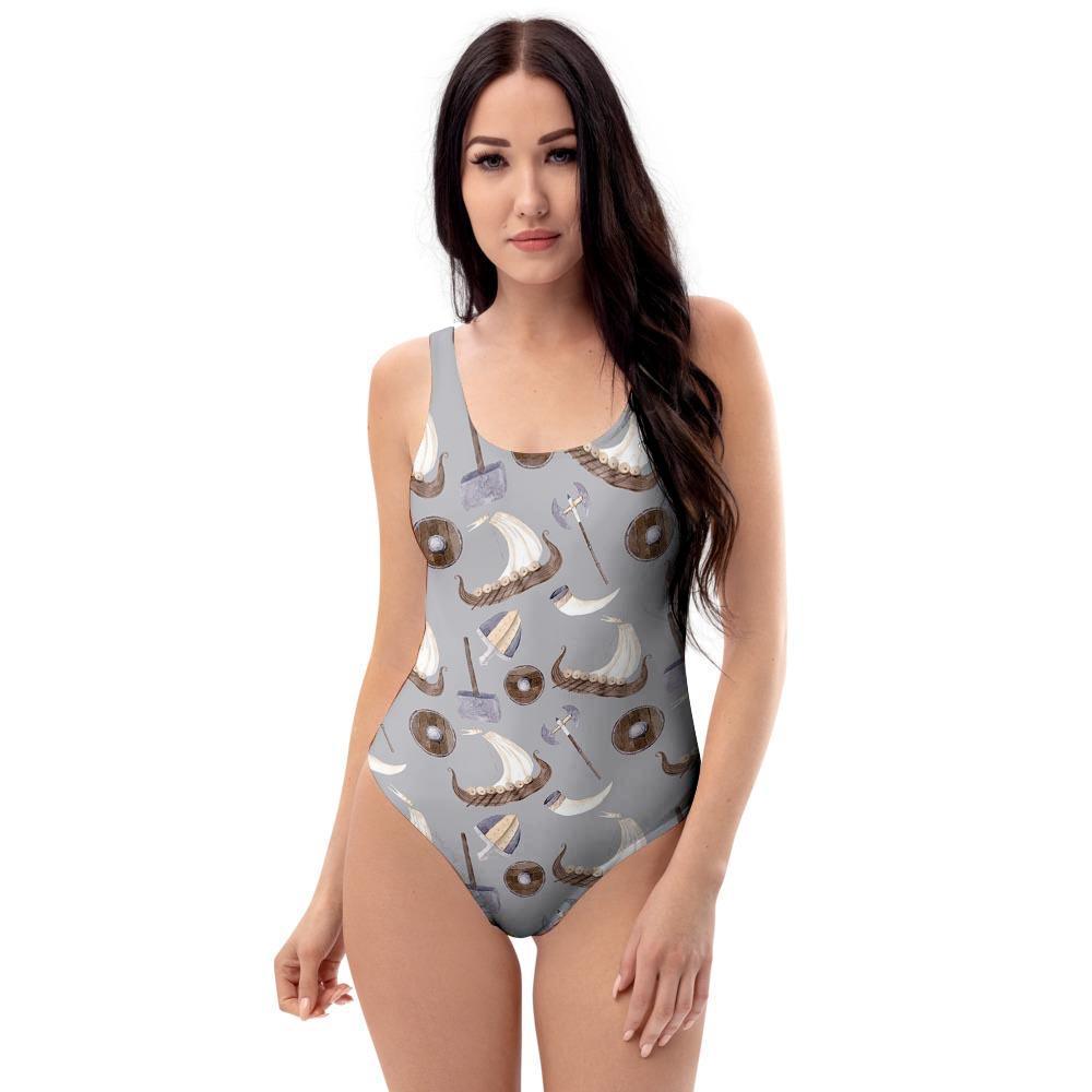 Drakkar Viking Ship One Piece Swimsuite-grizzshop