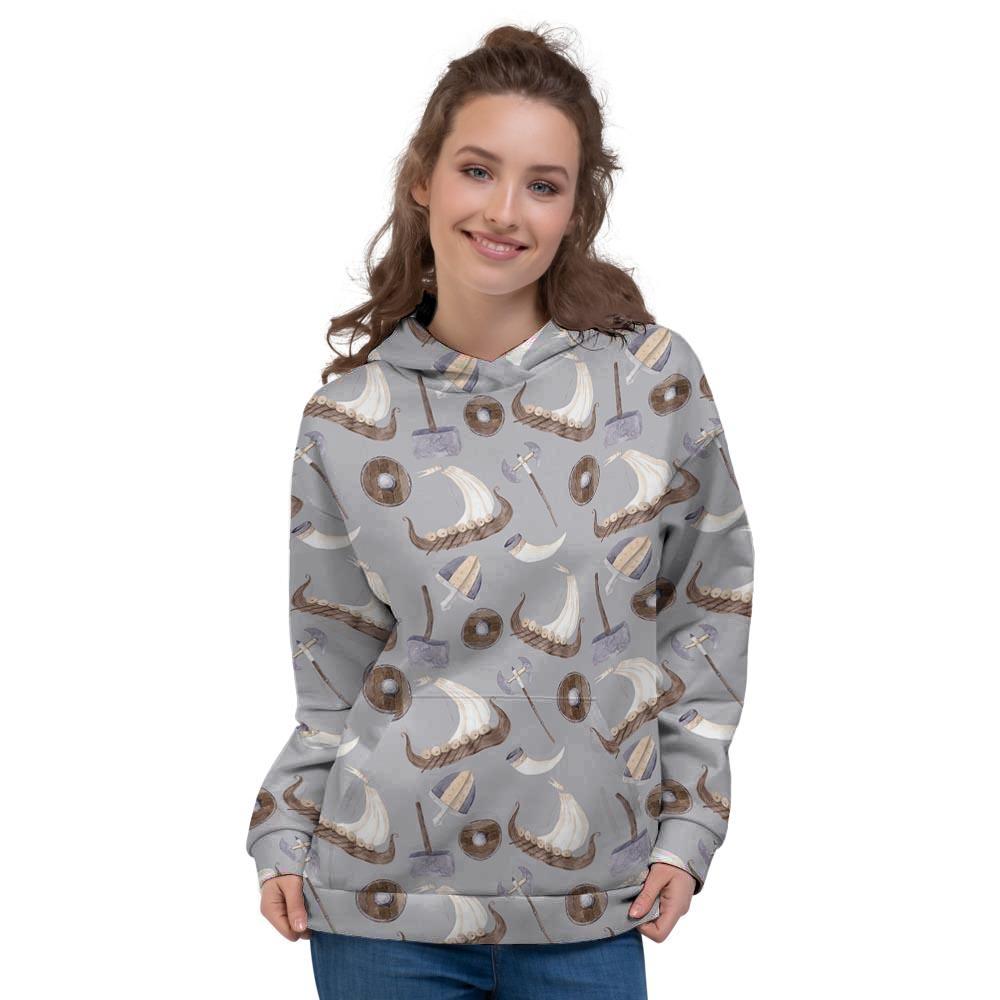 Drakkar Viking Ship Women's Hoodie-grizzshop