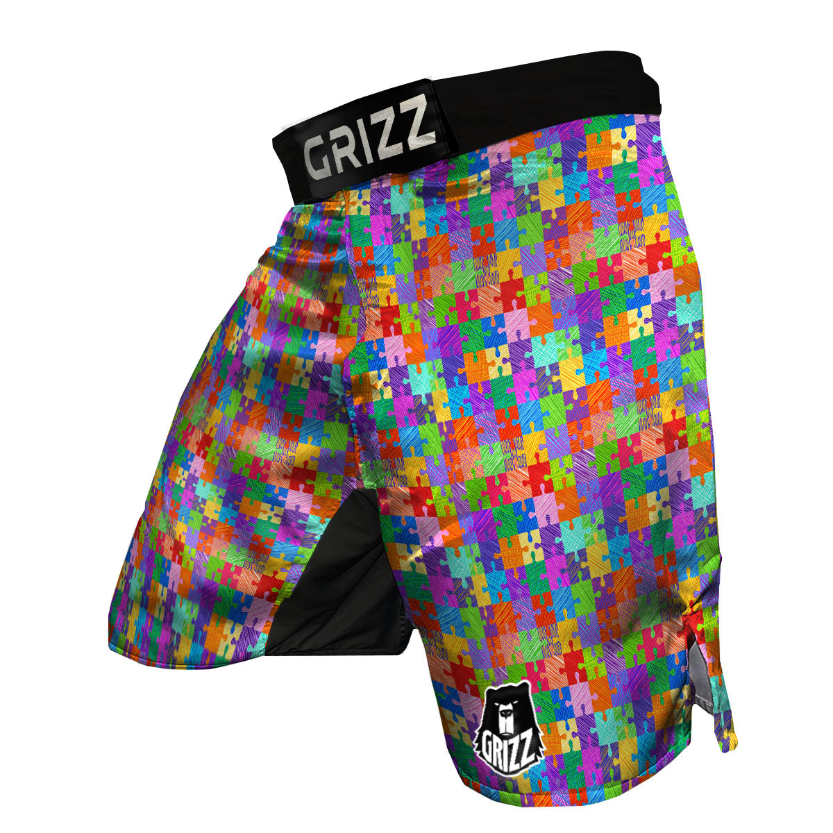 Drawing Autism Awareness Print MMA Shorts-grizzshop