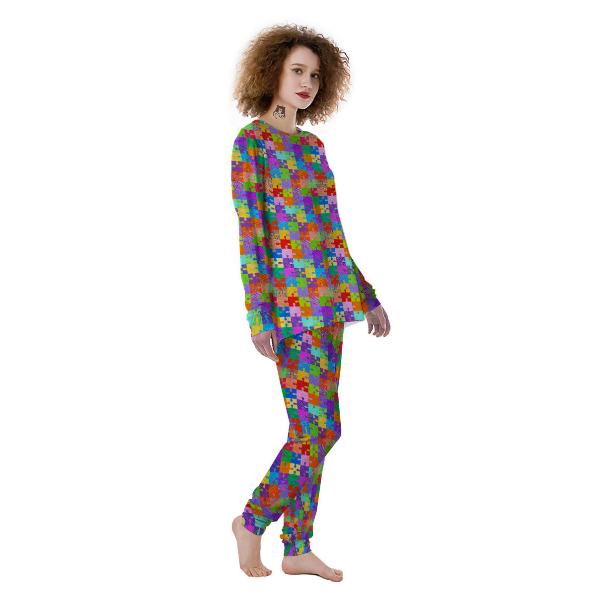 Drawing Autism Awareness Print Women's Pajamas-grizzshop
