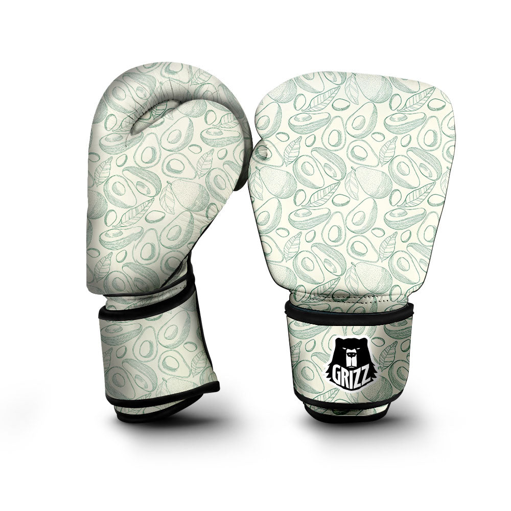Drawing Avocado Cut In Half Print Boxing Gloves-grizzshop