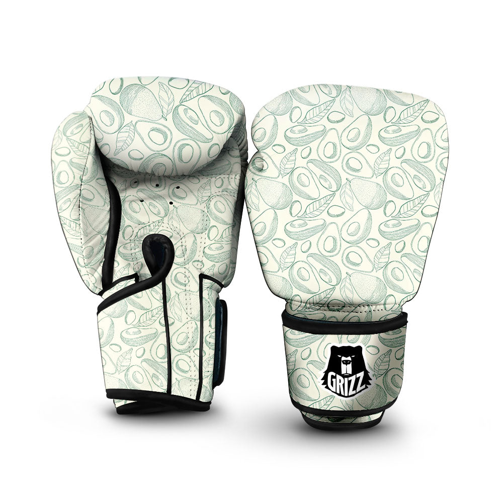 Drawing Avocado Cut In Half Print Boxing Gloves-grizzshop