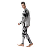 Drawing Beagle White And Black Print Men's Pajamas-grizzshop