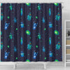 Drawing Bug Pattern Print Bathroom Shower Curtain-grizzshop