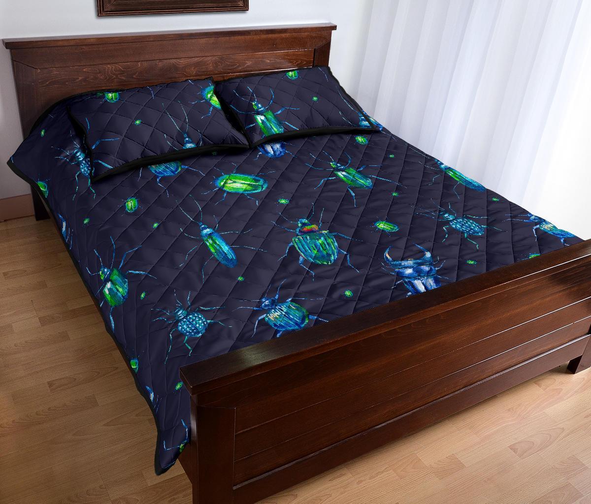 Drawing Bug Pattern Print Bed Set Quilt-grizzshop