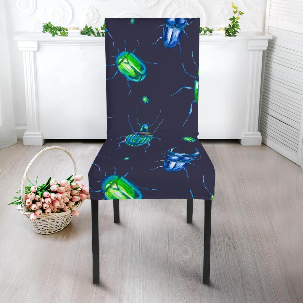 Drawing Bug Pattern Print Chair Cover-grizzshop