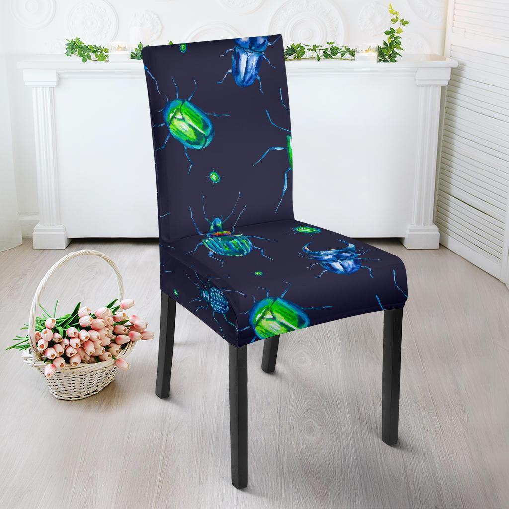 Drawing Bug Pattern Print Chair Cover-grizzshop