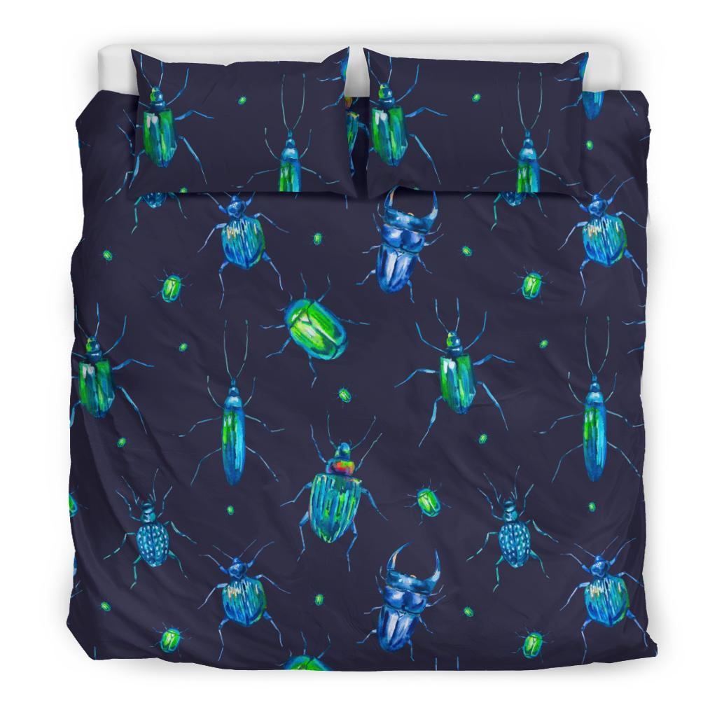 Drawing Bug Pattern Print Duvet Cover Bedding Set-grizzshop