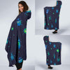 Drawing Bug Pattern Print Hooded Blanket-grizzshop