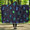 Drawing Bug Pattern Print Hooded Blanket-grizzshop