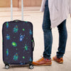 Drawing Bug Pattern Print Luggage Cover Protector-grizzshop