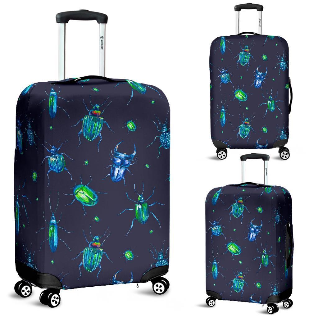 Drawing Bug Pattern Print Luggage Cover Protector-grizzshop