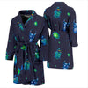 Drawing Bug Pattern Print Men Long Robe-grizzshop