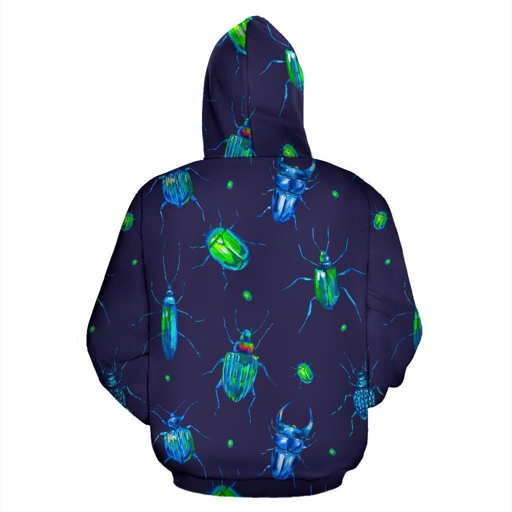 Drawing Bug Pattern Print Men Women Pullover Hoodie-grizzshop