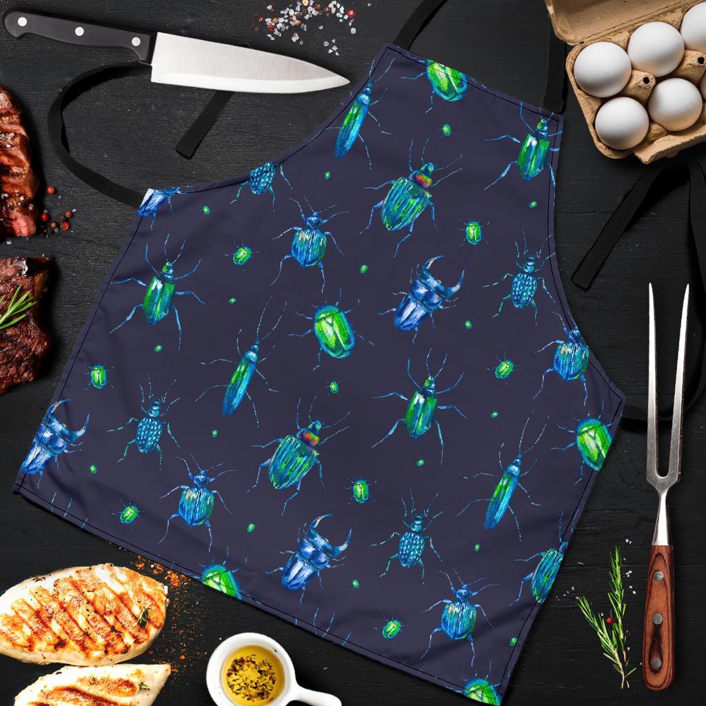 Drawing Bug Pattern Print Men's Apron-grizzshop