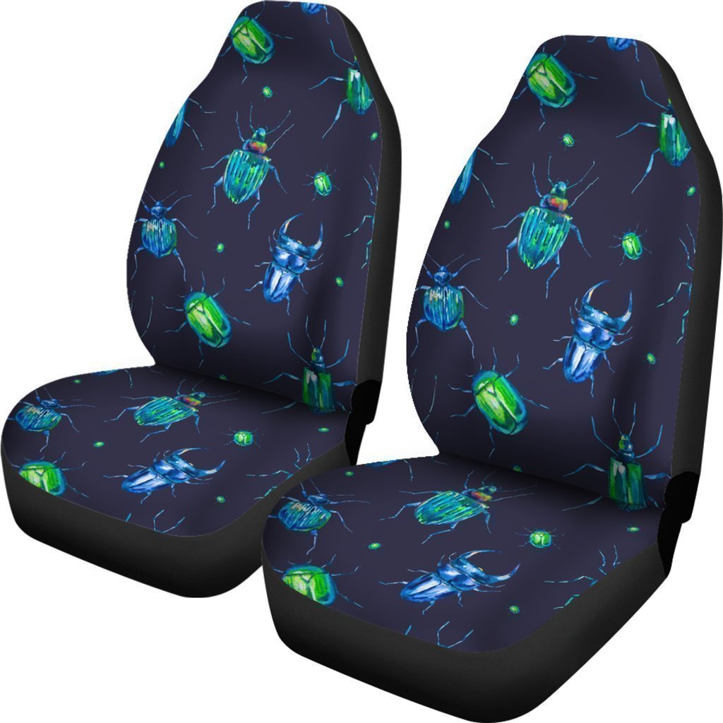 Drawing Bug Pattern Print Universal Fit Car Seat Covers-grizzshop