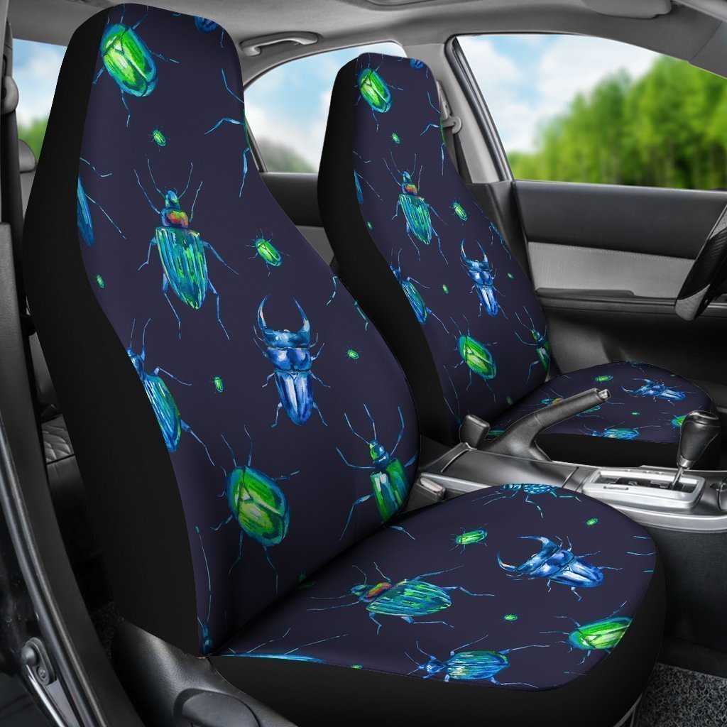 Drawing Bug Pattern Print Universal Fit Car Seat Covers-grizzshop