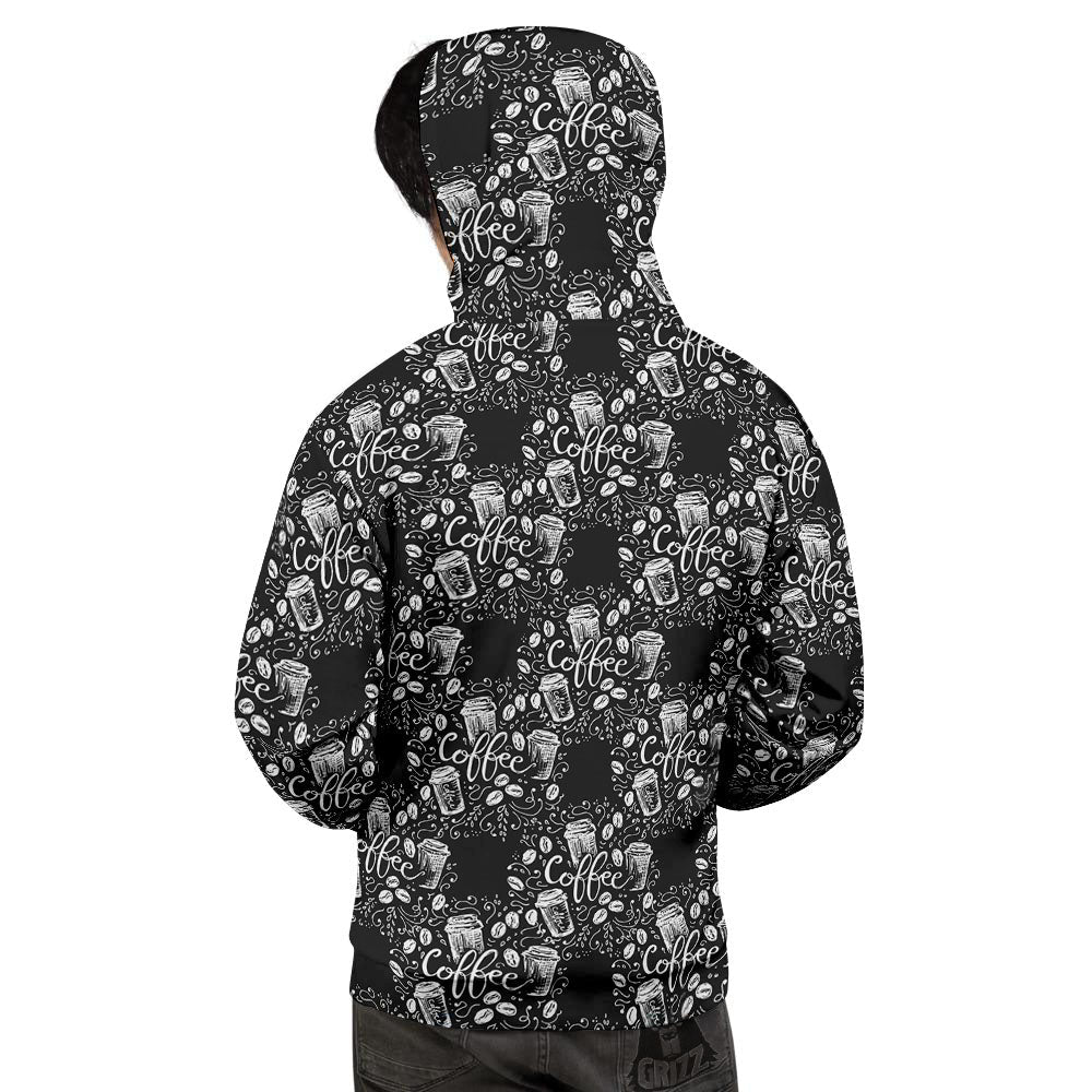 Drawing Coffee Print Pattern Men's Hoodie-grizzshop