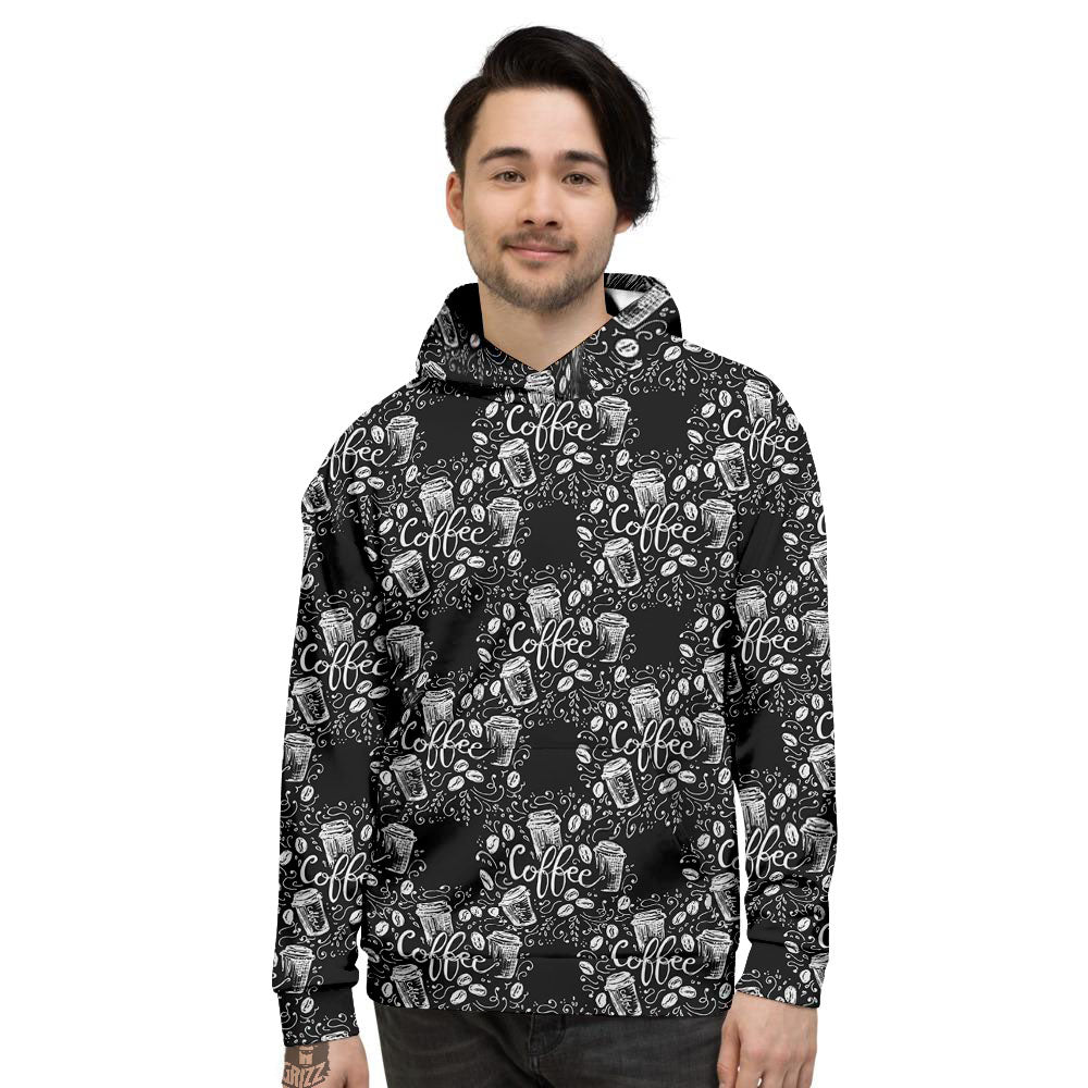 Drawing Coffee Print Pattern Men's Hoodie-grizzshop