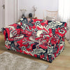 Drawing Farm Chicken Hen Pattern Print Loveseat Cover-grizzshop