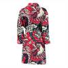 Drawing Farm Chicken Hen Pattern Print Men Long Robe-grizzshop