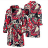 Drawing Farm Chicken Hen Pattern Print Men Long Robe-grizzshop