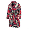 Drawing Farm Chicken Hen Pattern Print Men Long Robe-grizzshop