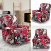 Drawing Farm Chicken Hen Pattern Print Recliner Cover-grizzshop