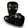 Drawing Portrait Black Cat Print Boxing Gloves-grizzshop