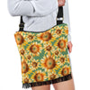 Drawing Sunflower Print Pattern Crossbody Bags-grizzshop