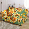 Drawing Sunflower Print Pattern Loveseat Cover-grizzshop