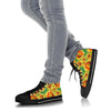 Drawing Sunflower Print Pattern Men Women's High Top Shoes-grizzshop