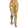 Drawing Sunflower Print Pattern Pattern Women Leggings-grizzshop