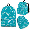 Drawn Cloud Pattern Print Backpack-grizzshop